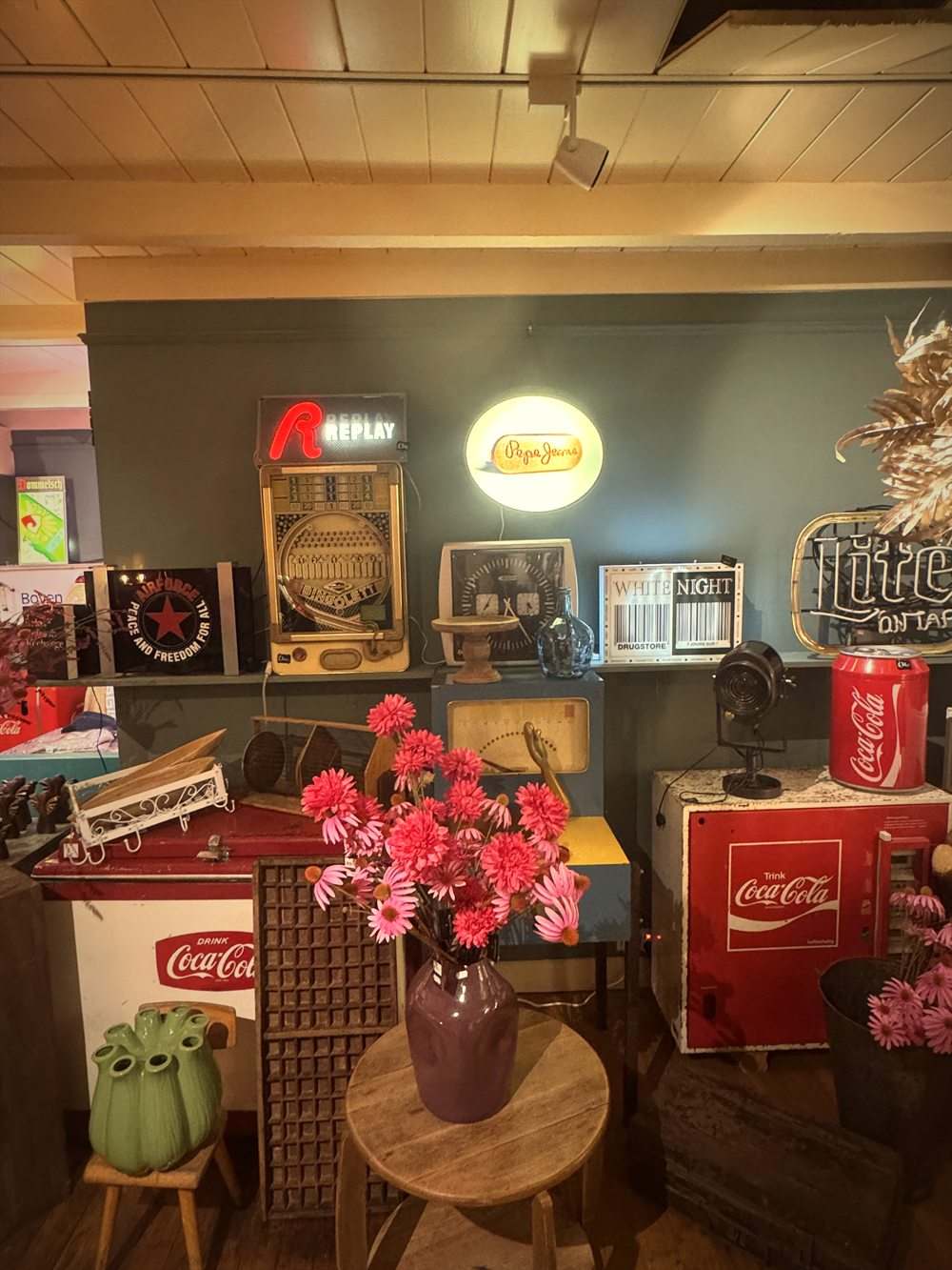 Oude Coca-Cola lichtreclame